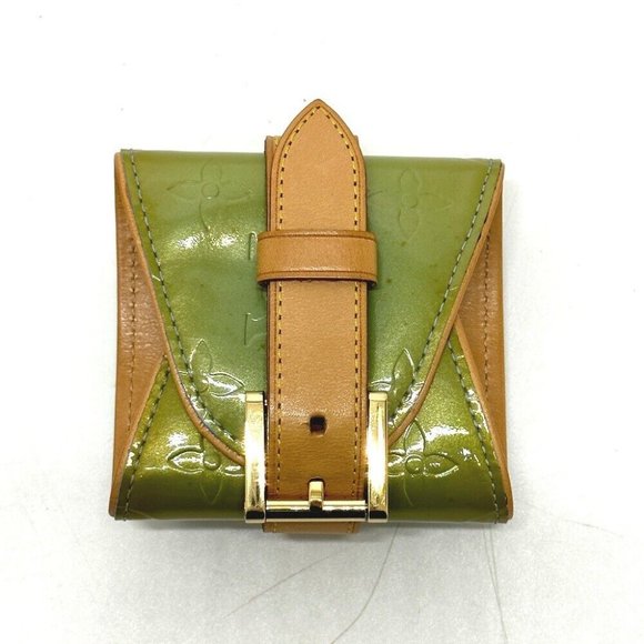 LOUIS VUITTON MonogramVernis Lafayette-Street Bangle Bracelet Green - Picture 1 of 11